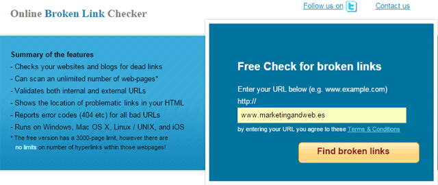 online broken link checker