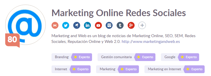 klout marketing and web