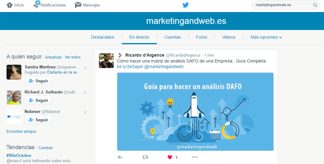 monitorizar menciones twitter