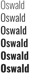 oswald google font