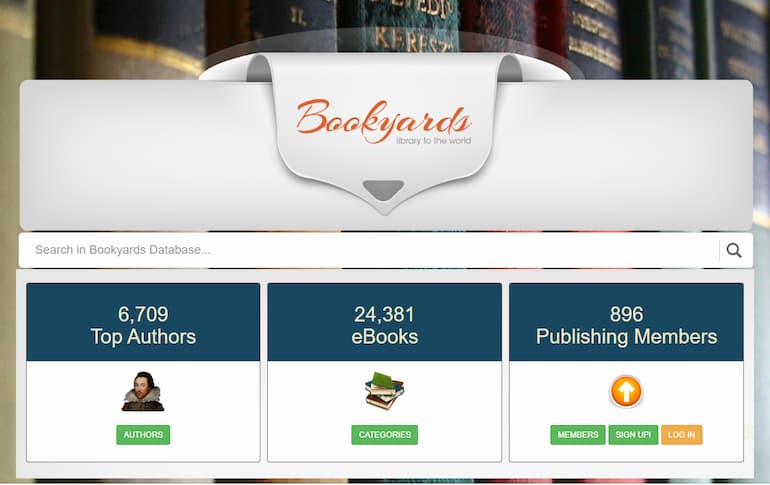 how to download free books in bookyards