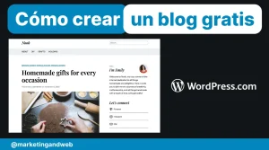 Crear blog gratis en WordPress.com