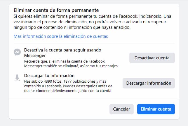 Cómo eliminar o desactivar una cuenta de Facebook [2022]