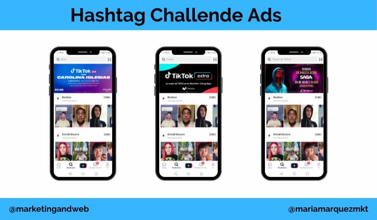 publicidad en tik tok hashtag challenge