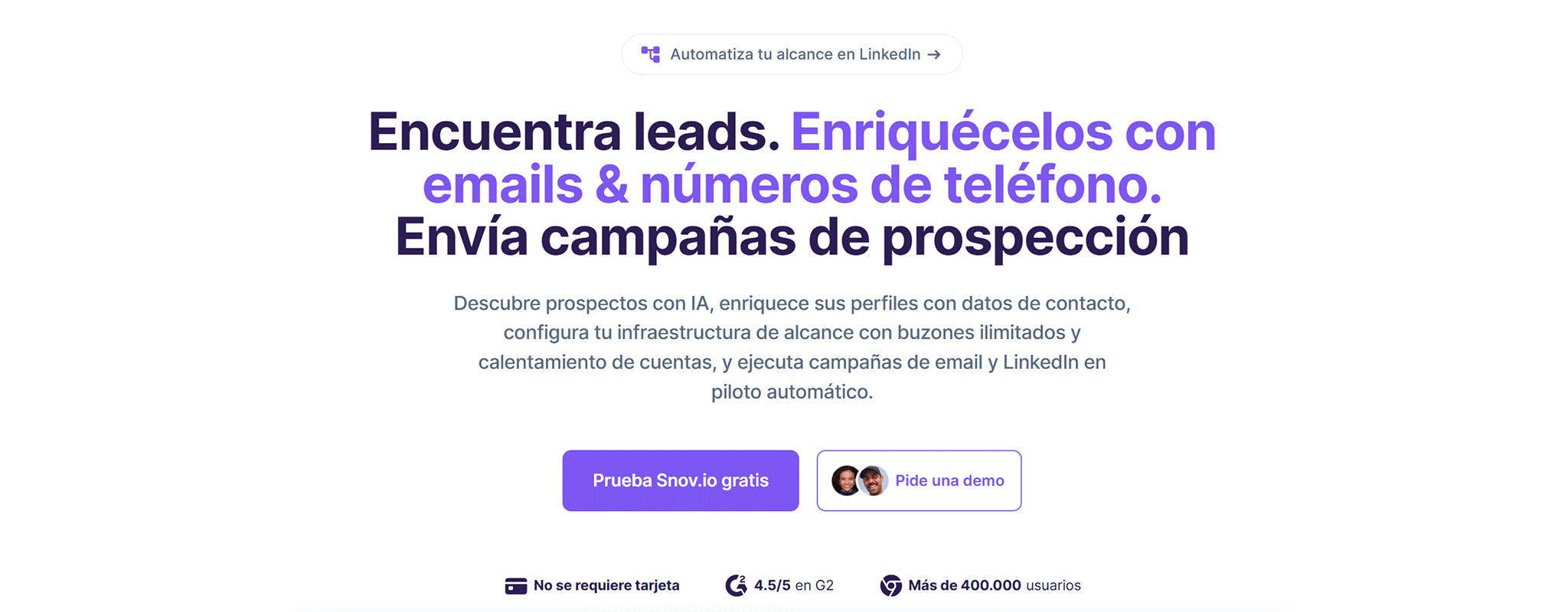 Snov.io herramienta de email marketing